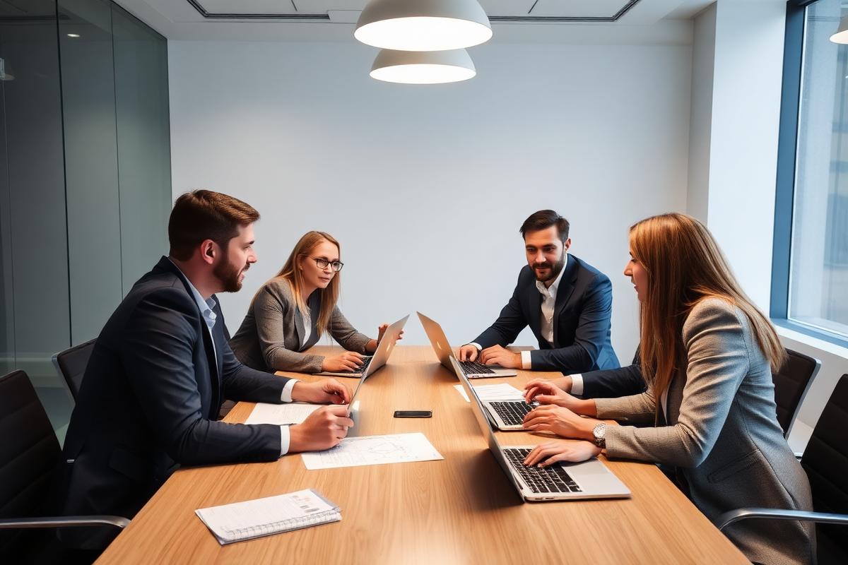 Praman Power advisory team in client meeting